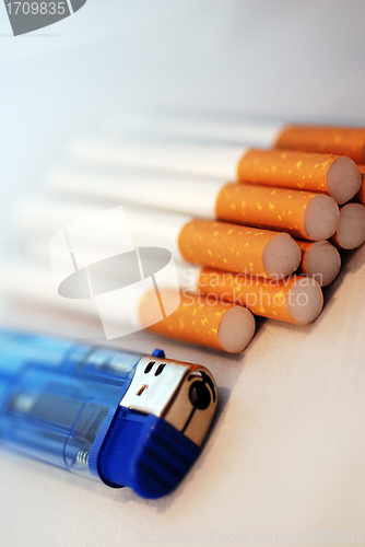 Image of Cigarettes and Lighter