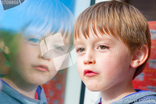 Image of Boy on train