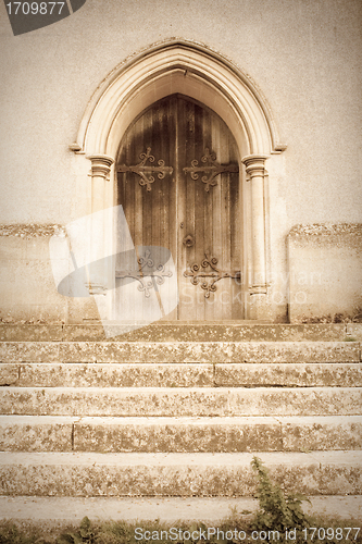 Image of Old church door