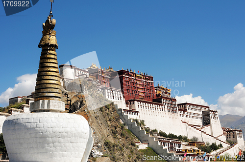 Image of Landmark of the famous Potala Palace in Lhasa Tibet