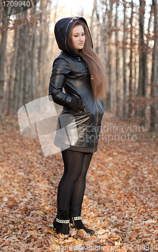Image of girl in the woods