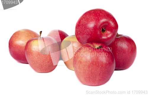 Image of apples are red