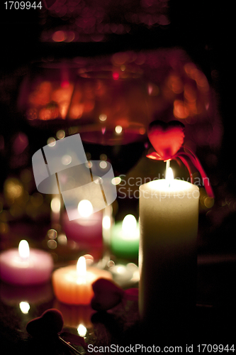 Image of Candles and romance