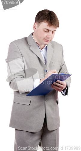 Image of Man Making Notes