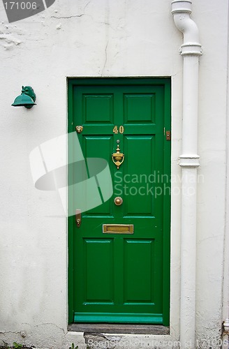 Image of Green front door