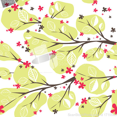 Image of Background with  tree. Vector illustration