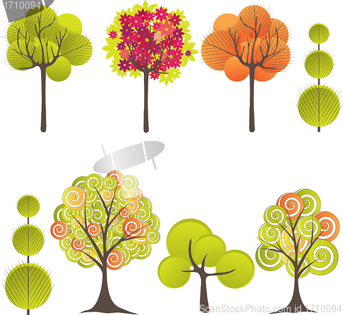 Image of Abstract tree. Vector illustration