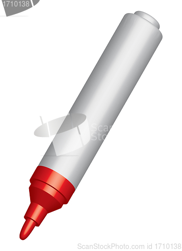 Image of Red felt tip marker