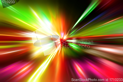 Image of colorful  radial radiant effect