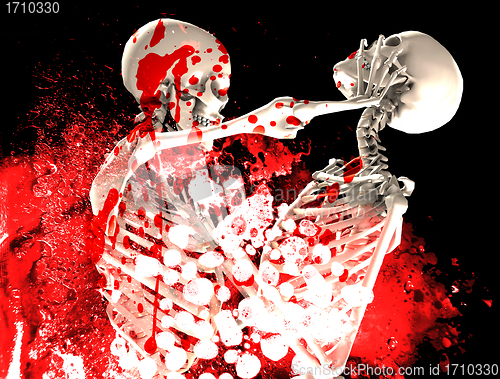 Image of Bloody Fighting Skeletons