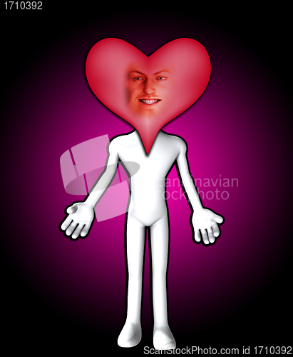 Image of Heart Face Figure