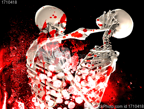 Image of Bloody Fighting Skeletons