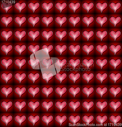 Image of Red And Pink Heart Pattern 