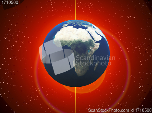 Image of The Earth In Space