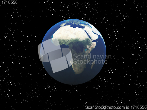 Image of The Earth In Space