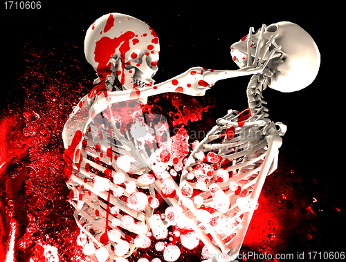 Image of Bloody Fighting Skeletons