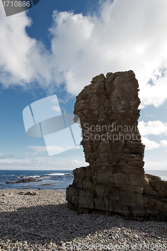 Image of A rock pillar in the Westfjords