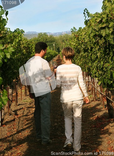 Image of Couple at vineyard