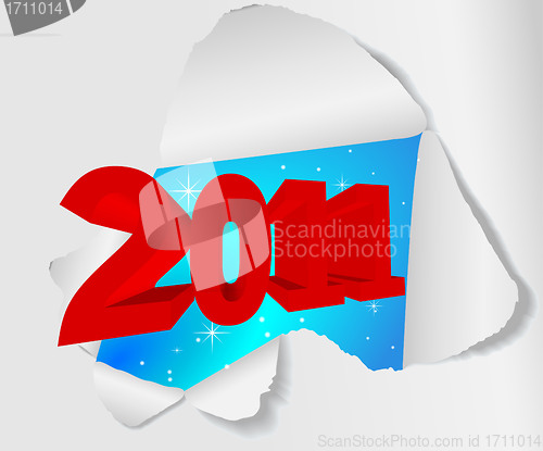 Image of New year label- Hole In The Sheet Of Paper