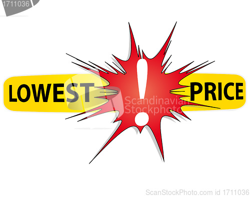 Image of Half Price Sticker. Vector.