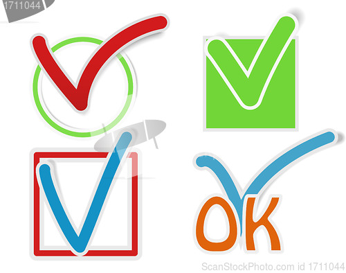 Image of Check mark stickers