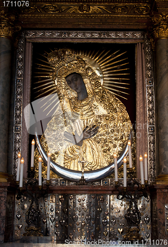 Image of Holy mother Mary icon at Gate of Down, Vilnius