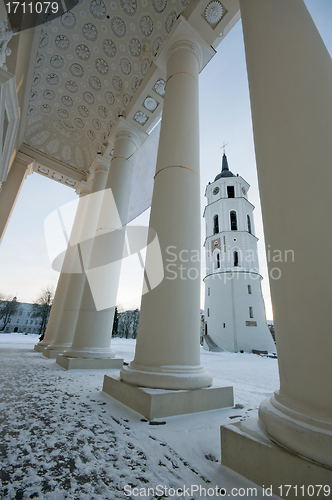 Image of Bell tower in Vilnius, Lithuania