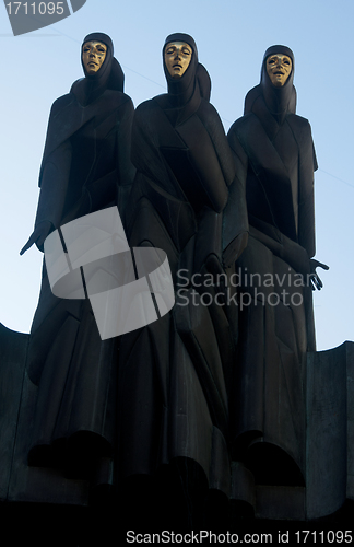 Image of Three Muses in Vilnius