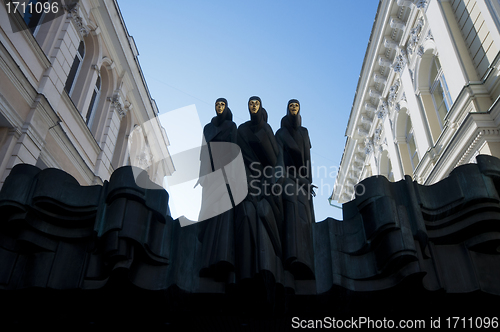Image of Three Muses in Vilnius