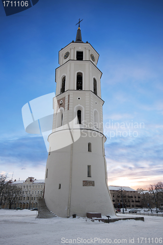 Image of Bell tower in Vilnius, Lithuania