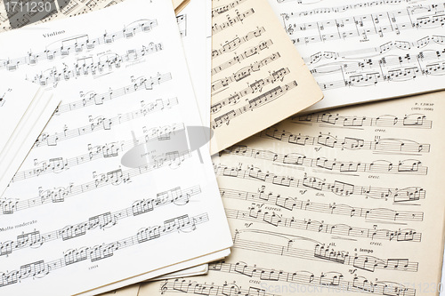 Image of old sheet music