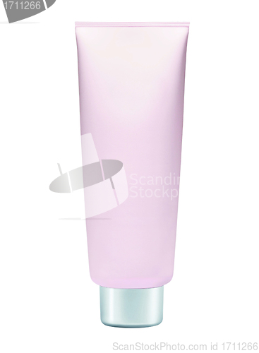 Image of Light purple cosmetic cream tube