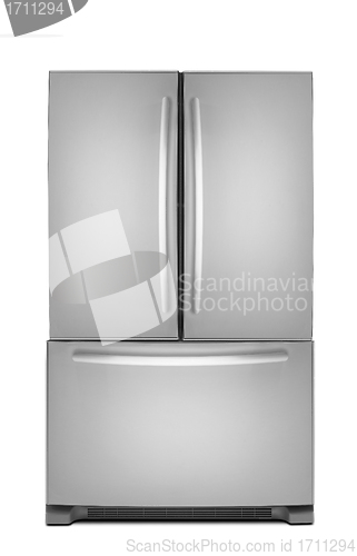 Image of clipping path of the double door freezer