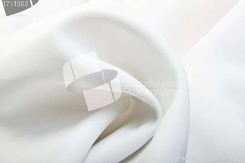 Image of Majestic white silk textile background