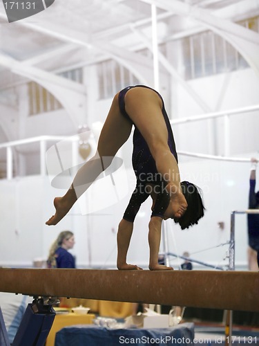 Image of Gymnast on beam