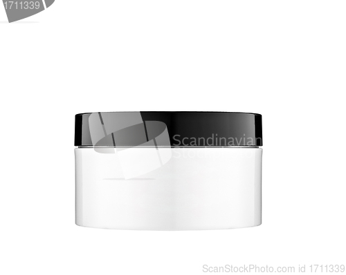 Image of Cream container isolated