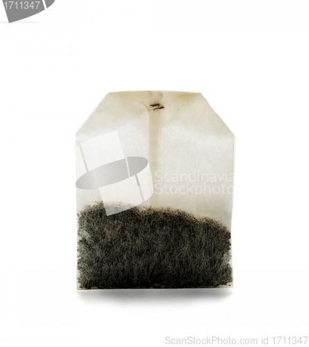 Image of Tea bag on white background