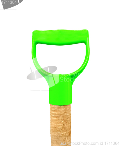 Image of handle of a shovel