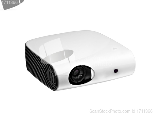 Image of White multimedia projector