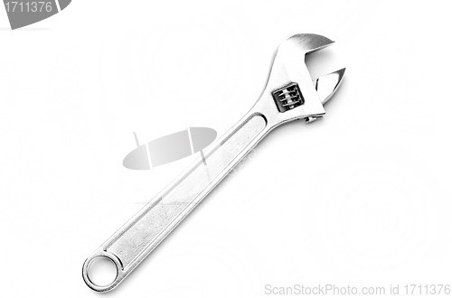 Image of Adjustable wrench isolated on white background