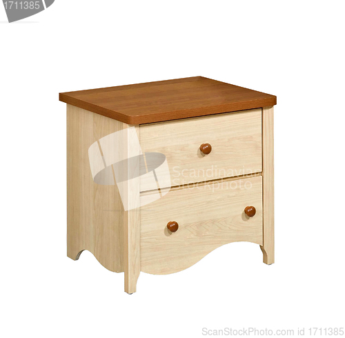 Image of Wooden nightstand