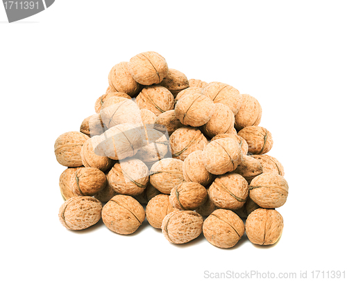 Image of Walnuts isolated on white background