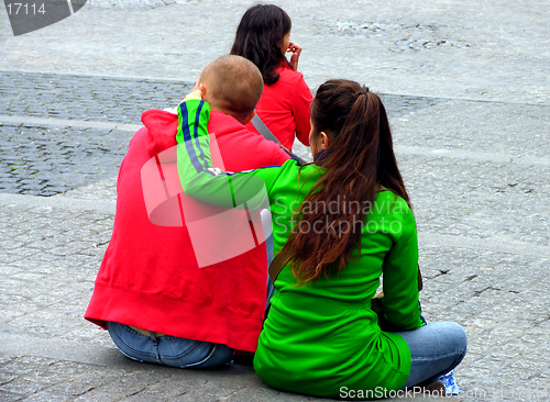 Image of Resting tourists