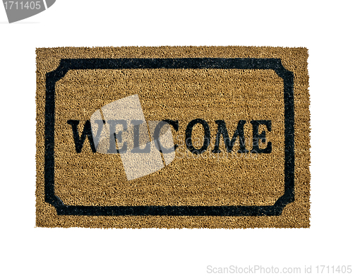 Image of A new welcome doormat isolated