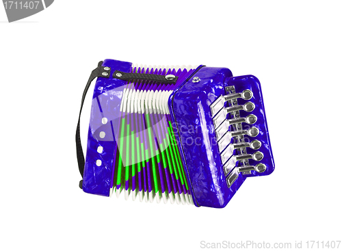 Image of accordion isolated