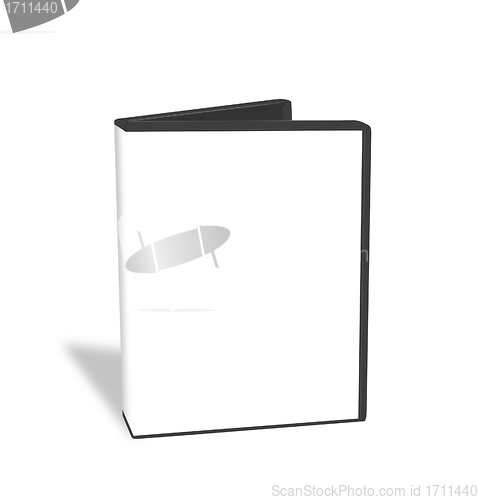 Image of Open DVD box isolated