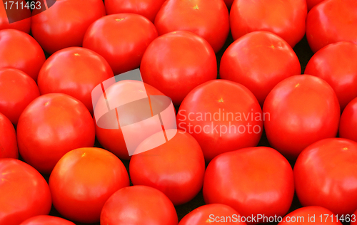 Image of Fresh tomatoes on street market for sale