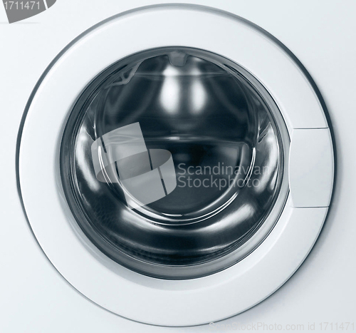 Image of Close-up of washing machine door