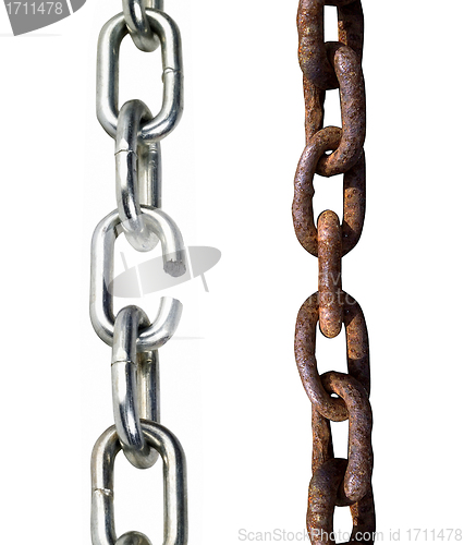 Image of old and new chains