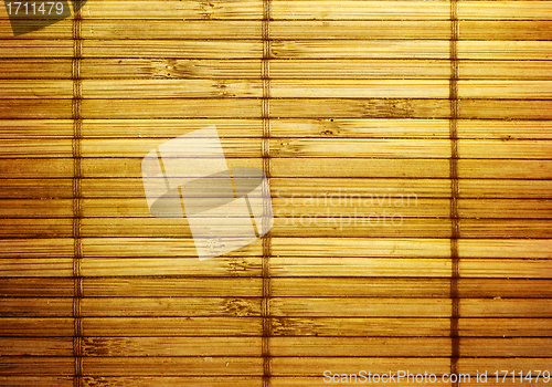 Image of Wall from the tied up wooden planks